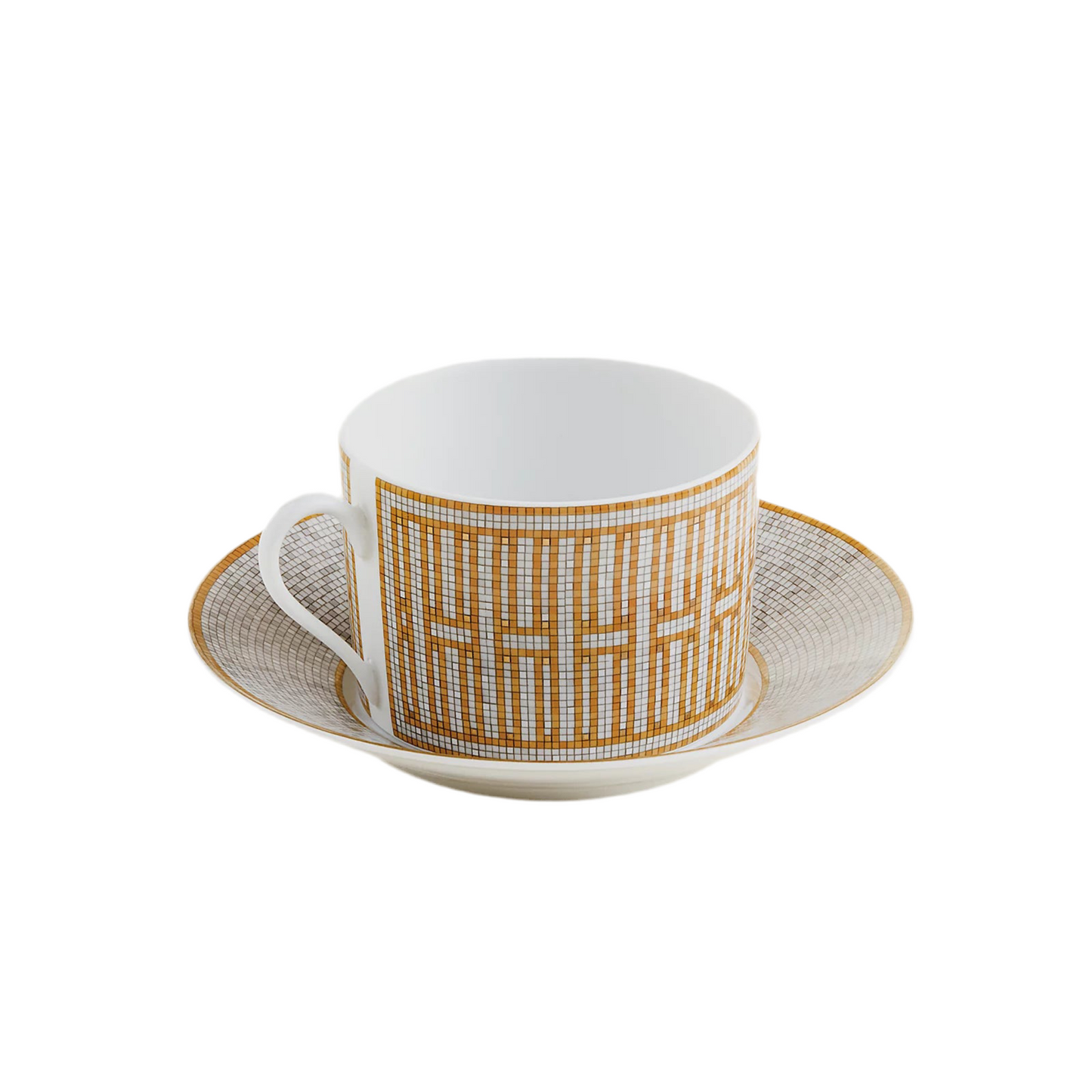 Hermes - Mosaique au 24 gold breakfast cup and saucer