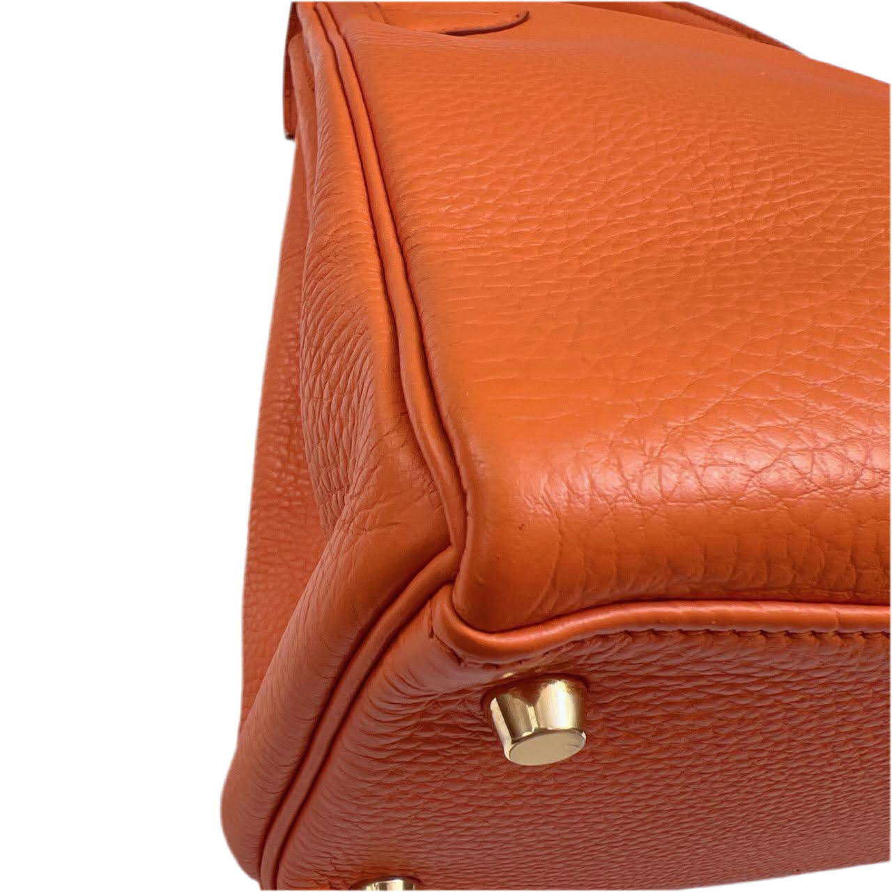 HERMES- KELLY 28 ORANGE TOGO GOLD HARDWARE