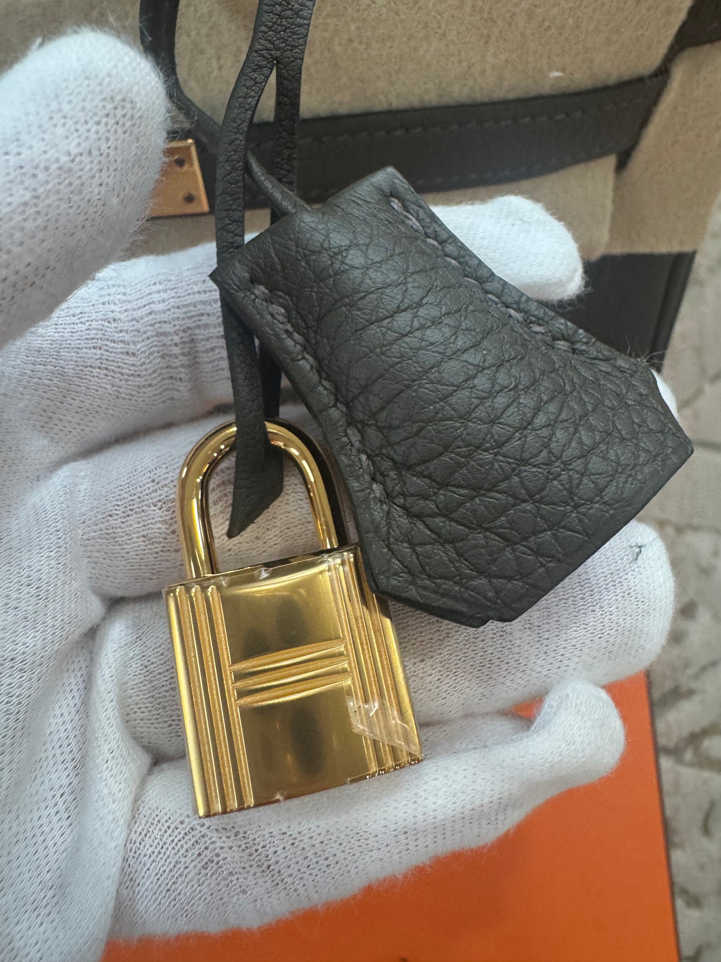 Hermes Birkin 25 Eucalyptus Togo With Gold Hardware