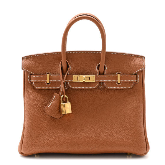 BIRKIN 25 GOLD TOGO GOLD HARDWARE