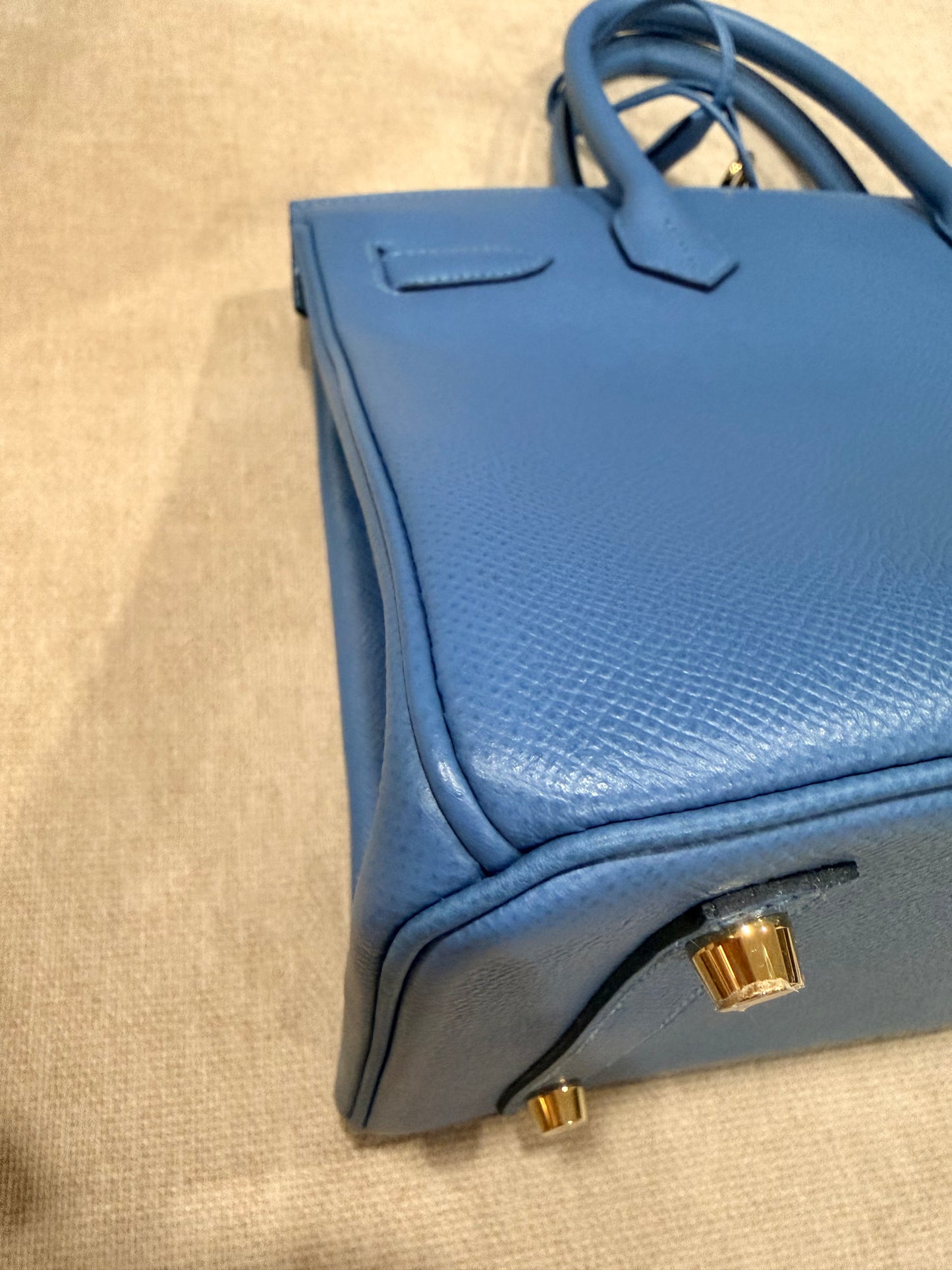 HERMES BIRKIN 30 BLUE PARADISE EPSOM WITH GOLD HARDWARE