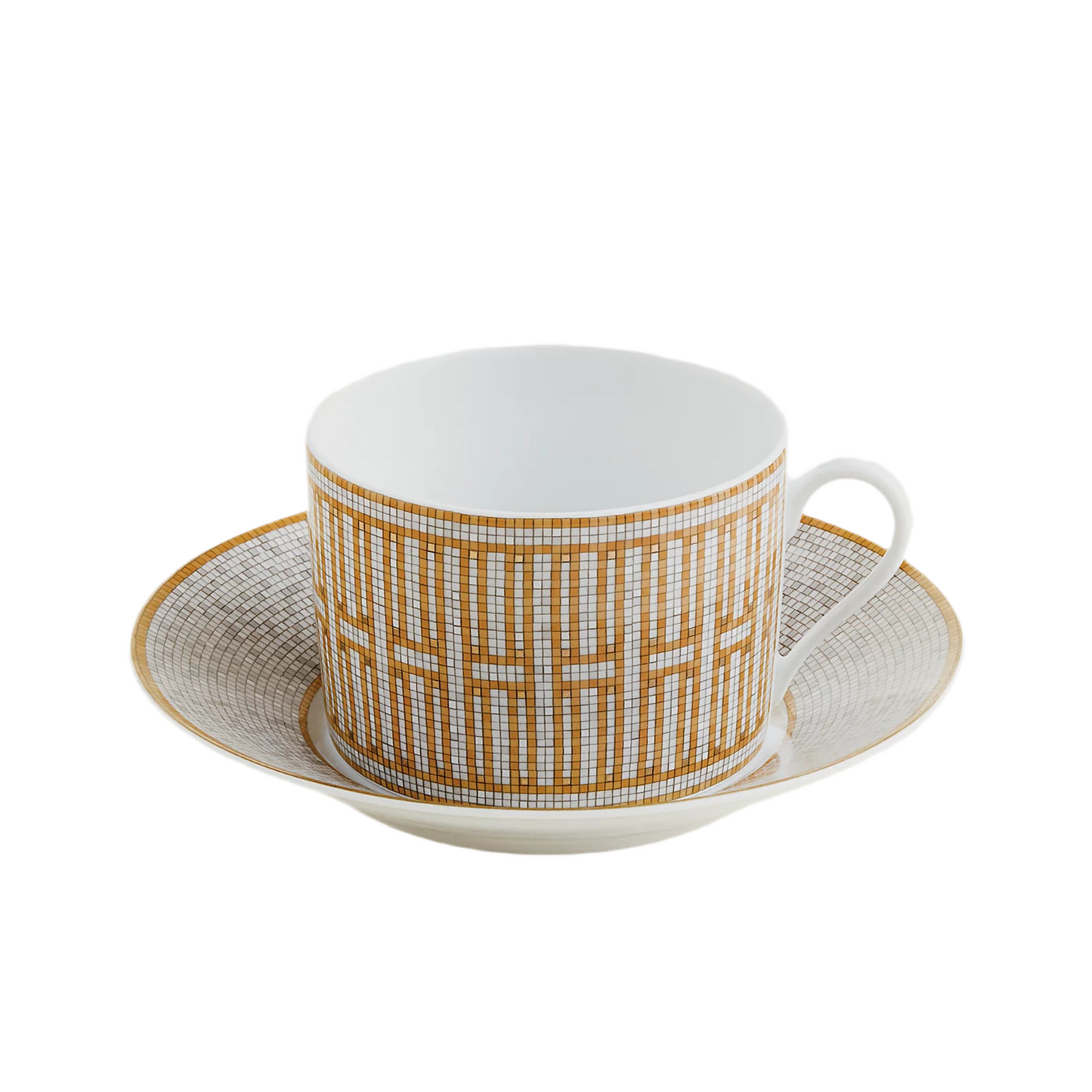 Hermes - Mosaique au 24 gold breakfast cup and saucer