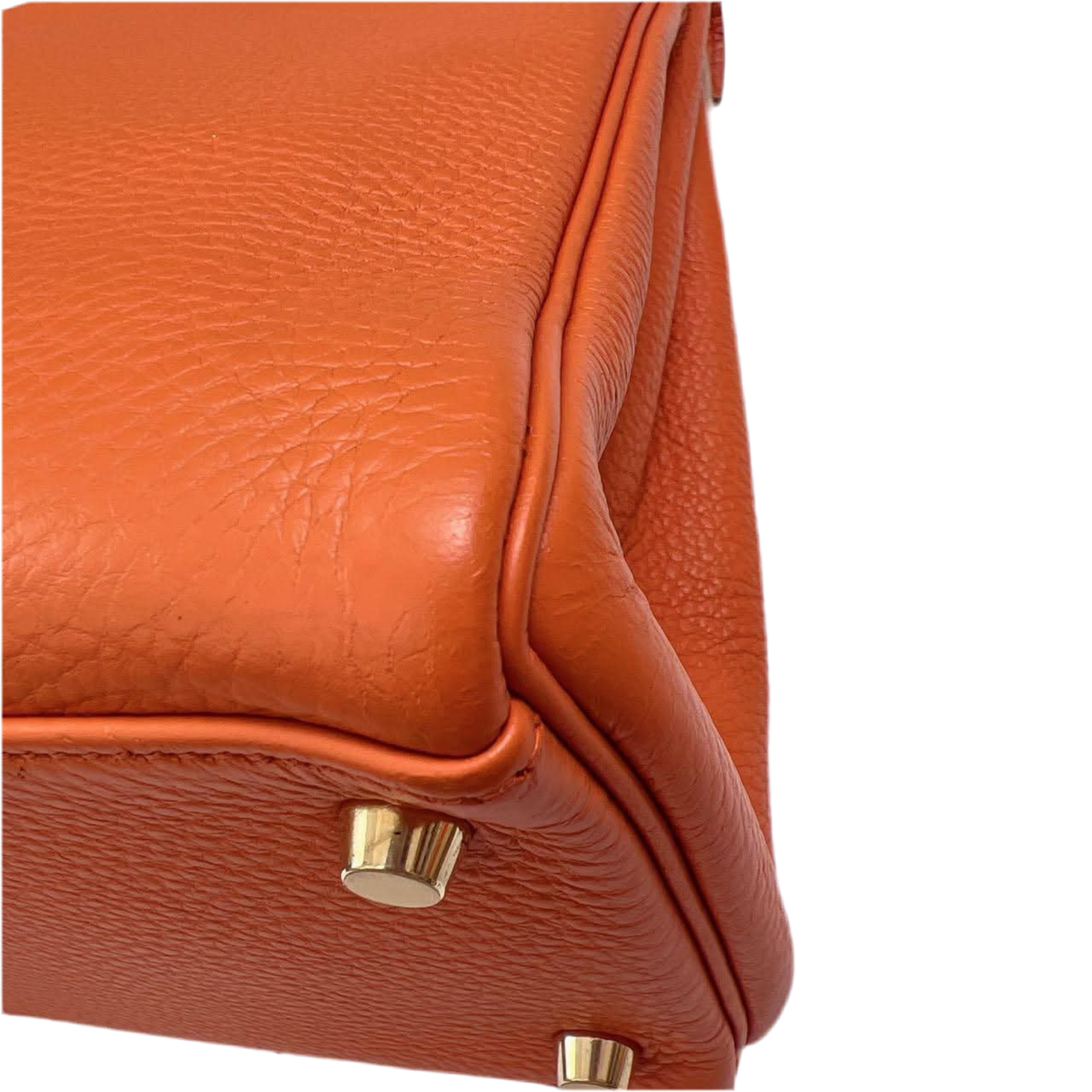 HERMES- KELLY 28 ORANGE TOGO GOLD HARDWARE