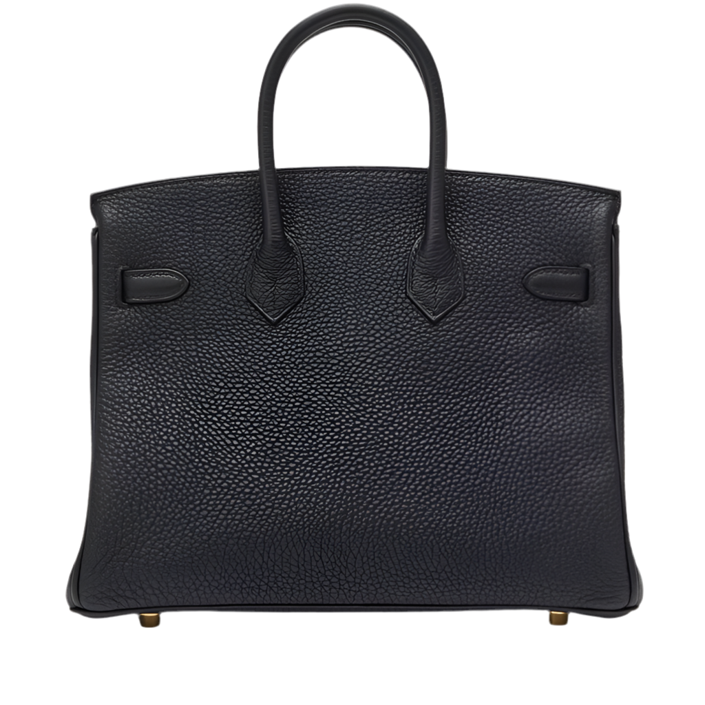 HERMES - BIRKIN 25 BLACK TOGO GOLD HARDWARE