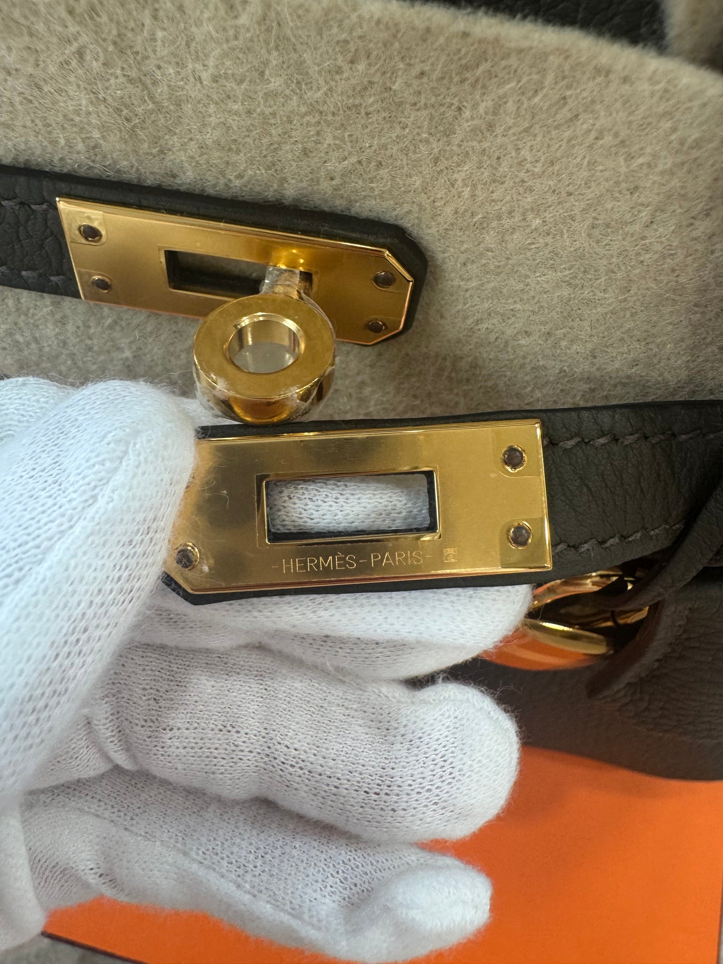 Hermes Birkin 25 Eucalyptus Togo With Gold Hardware