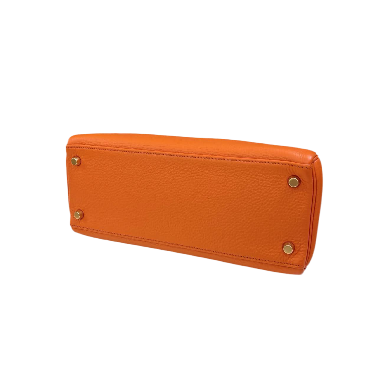 HERMES- KELLY 28 ORANGE TOGO GOLD HARDWARE