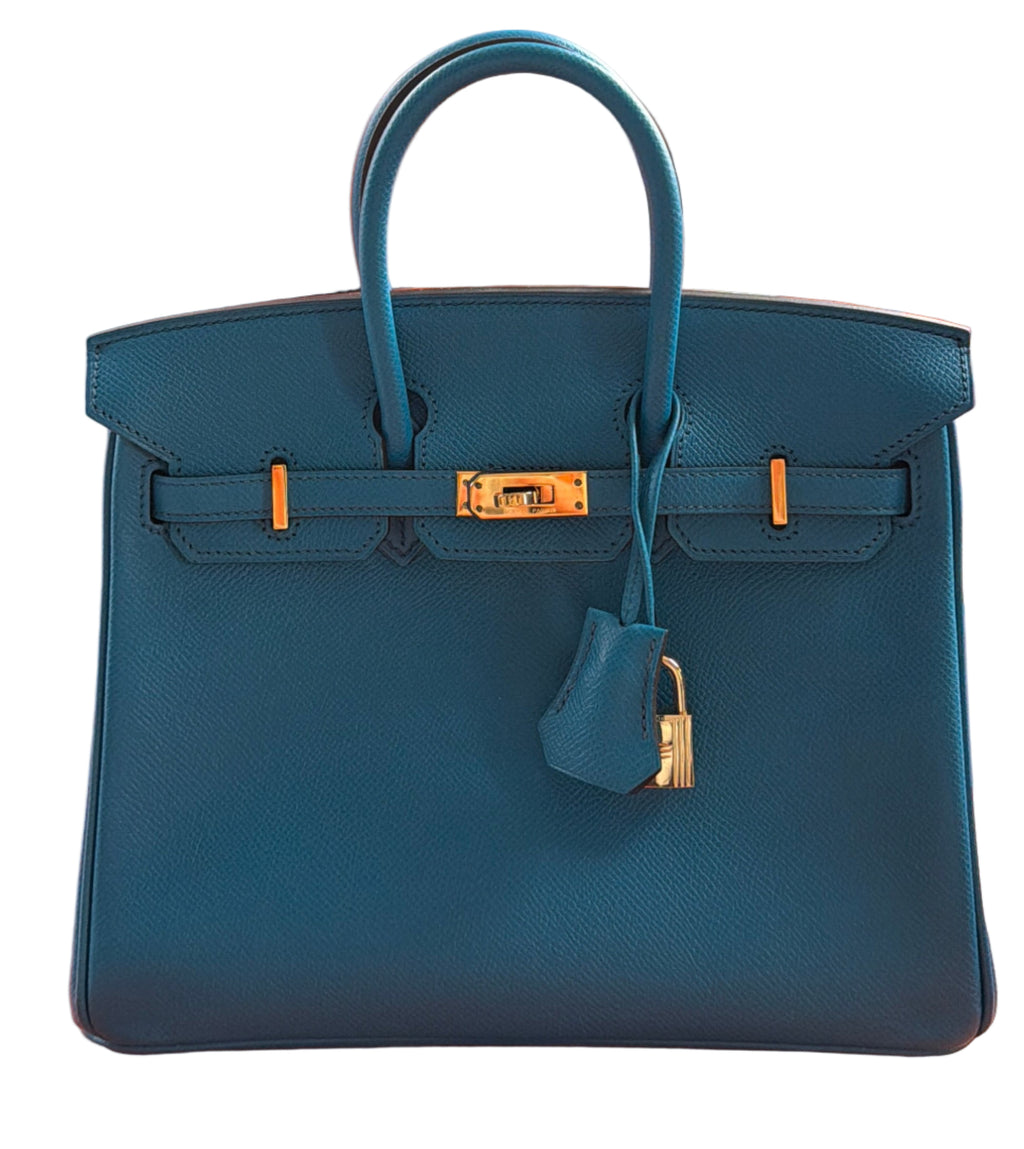 Birkin 25 Izmir Epsom Gold Hardware