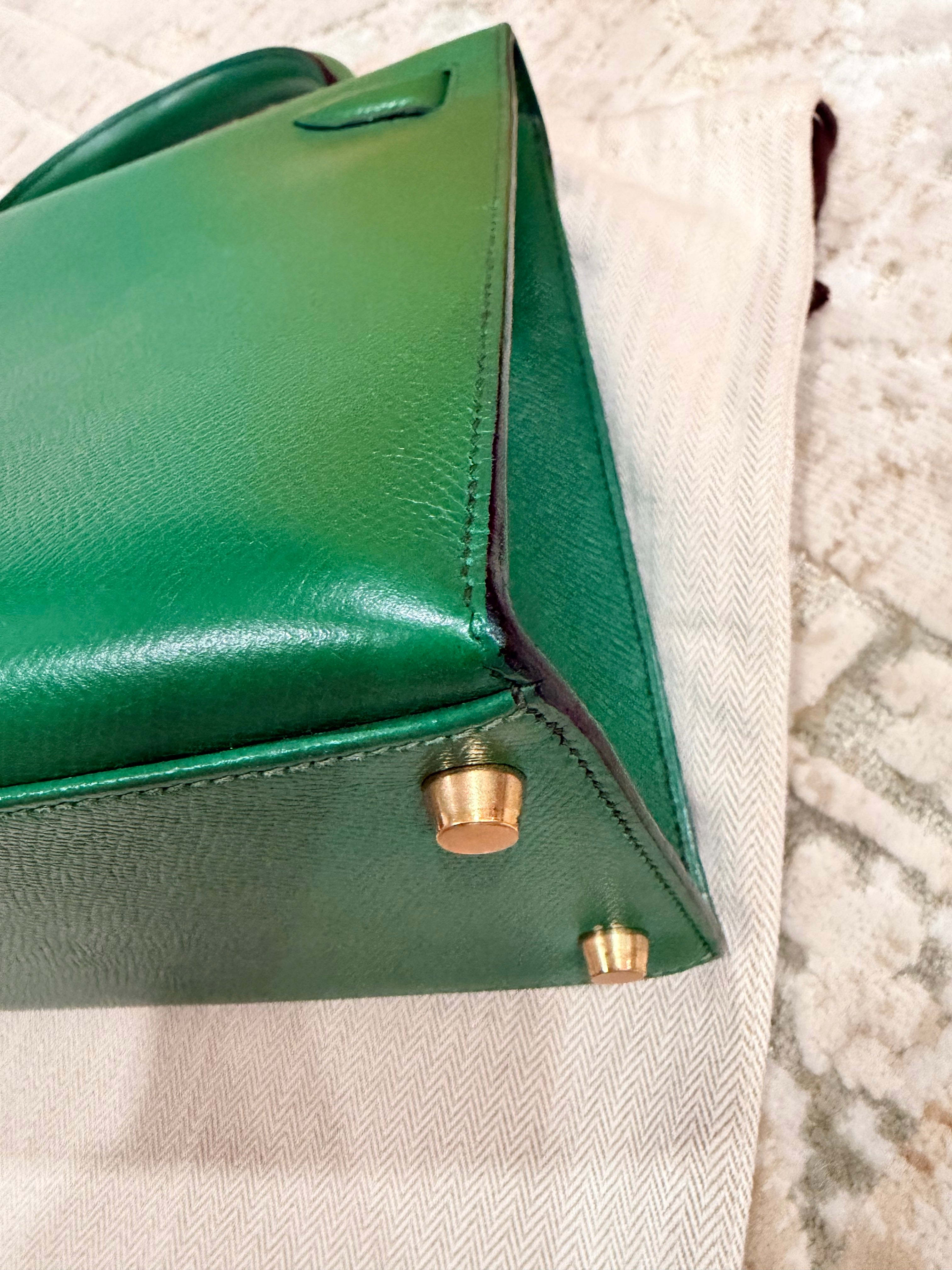 Hermes Kelly 28 Bamboo Epsom With Gold Hardware