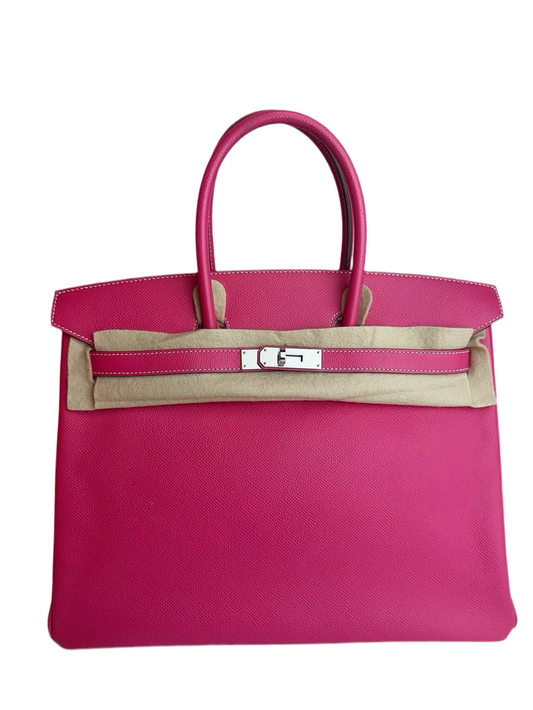 BIRKIN 35 ROSE TYRIEN EPSOM WITH PALLADIUM HARDWARE