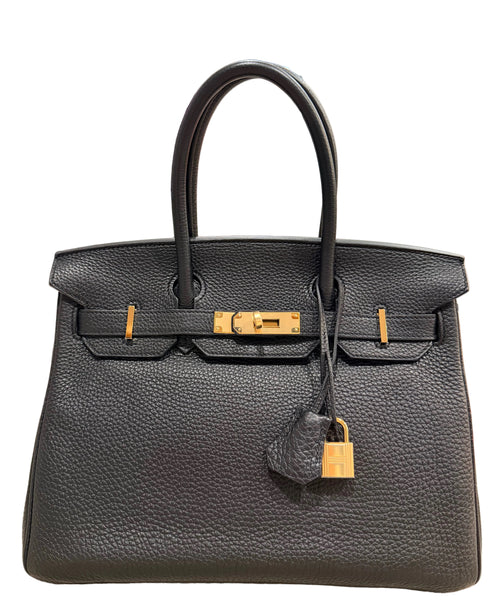 Birkin 30 Noir Togo Gold Hardware