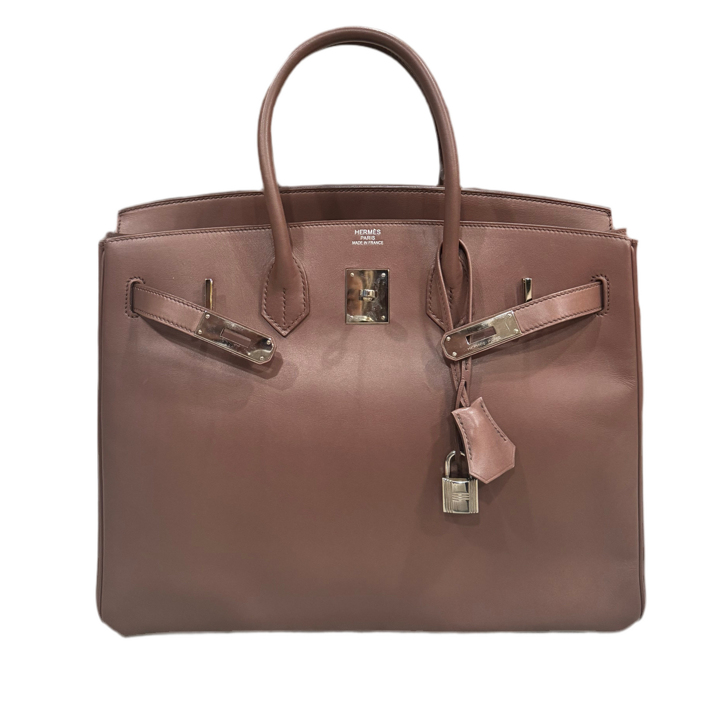 Hermes Birkin 35 Grioret Tadelakt Leather Palladium Hardware