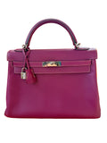 Hermes Kelly Retourne 32 Tosca Epsom Palladium Hardware