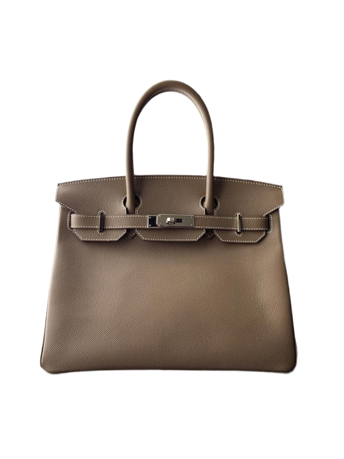Birkin 30 Etoupe Epsom Palladium Hardware