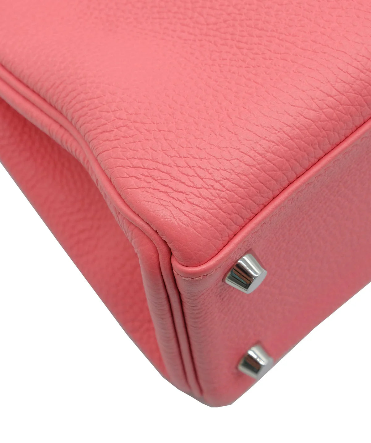 HERMES - KELLY 28 ROSE LIPSTICK TOGO LEATHER RETOURNE PHW
