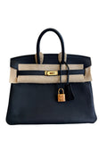 Birkin 25 Noir Togo Gold Hardware