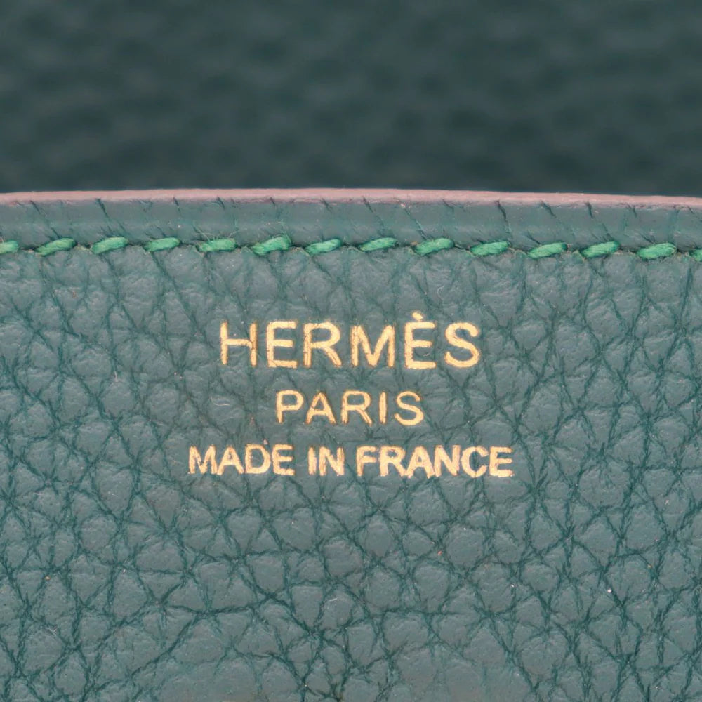 HERMES - BIRKIN 25 MALACHITE TOGO GOLD HARDWARE