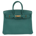 Birkin 25 Malachite Togo Gold Hardware