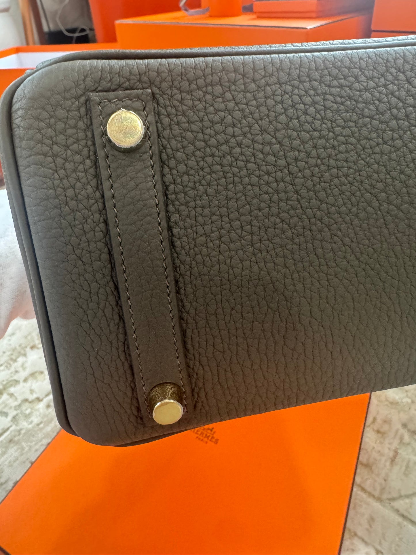 Hermes Birkin 25 Eucalyptus Togo With Gold Hardware