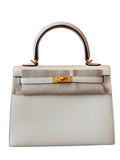 Kelly Sellier 25 Nata Epsom Gold Hardware