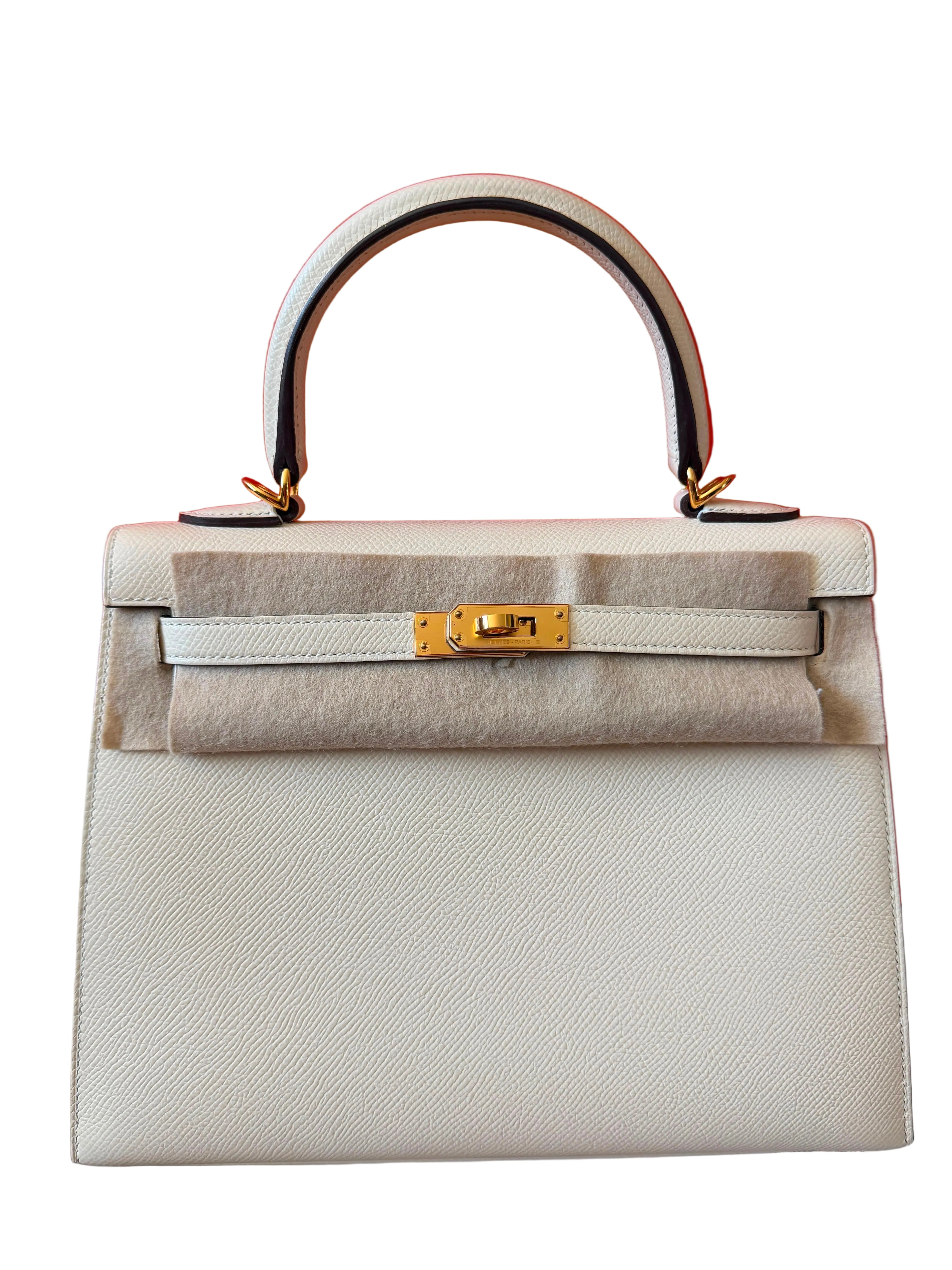 Kelly Sellier 25 Nata Epsom Gold Hardware