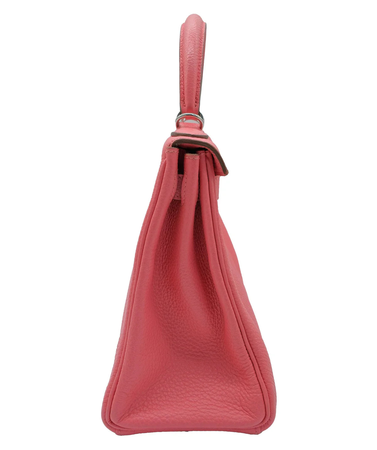 HERMES - KELLY 28 ROSE LIPSTICK TOGO LEATHER RETOURNE PHW