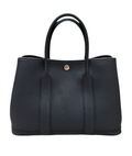 Hermes Garden Party 30 Negonda Calfskin Bleu Indigo Palladium Hardware