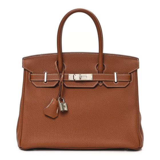 BIRKIN 30 GOLD TOGO PALLADIUM HARDWARE