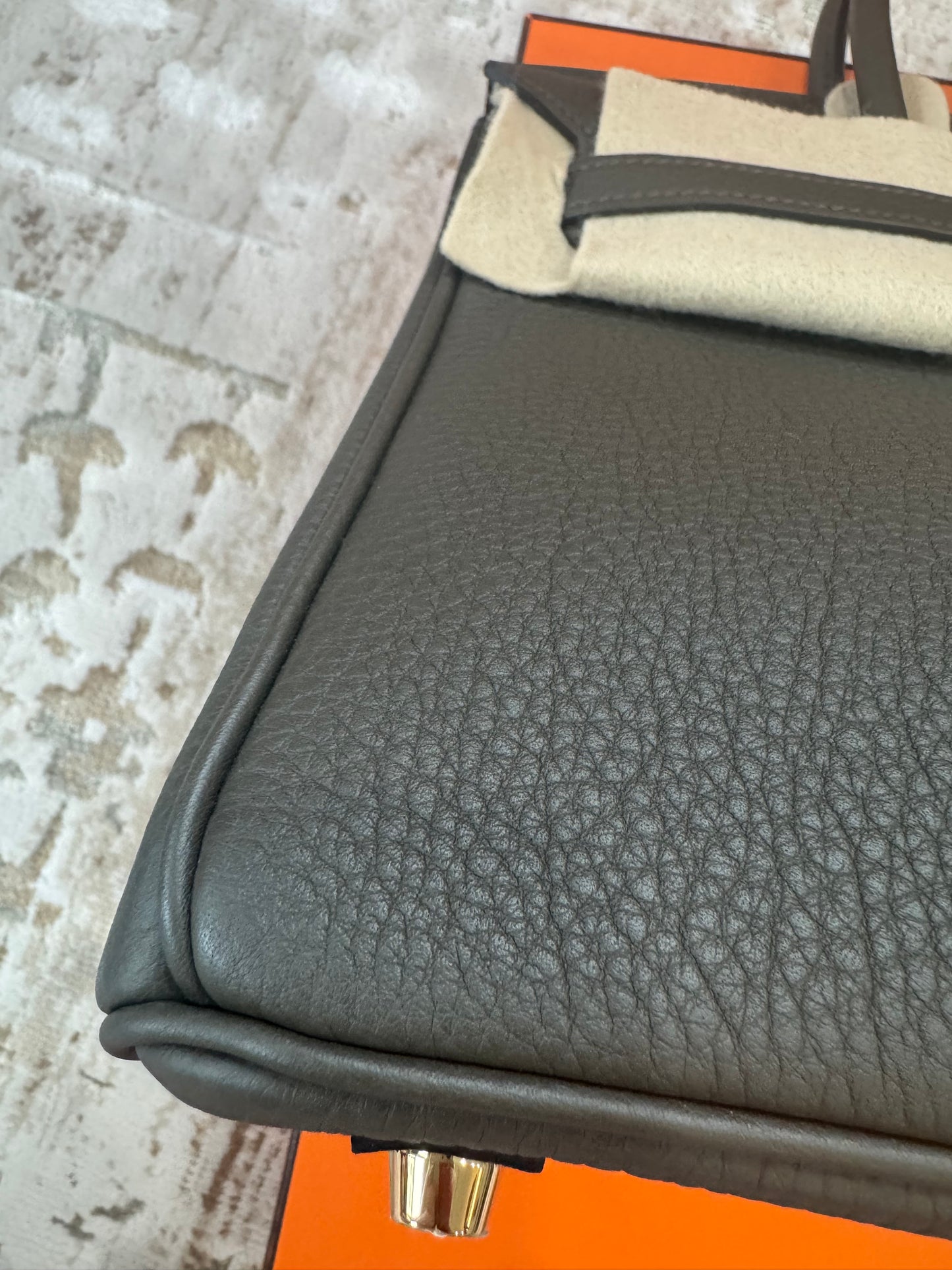 Hermes Birkin 25 Eucalyptus Togo With Gold Hardware
