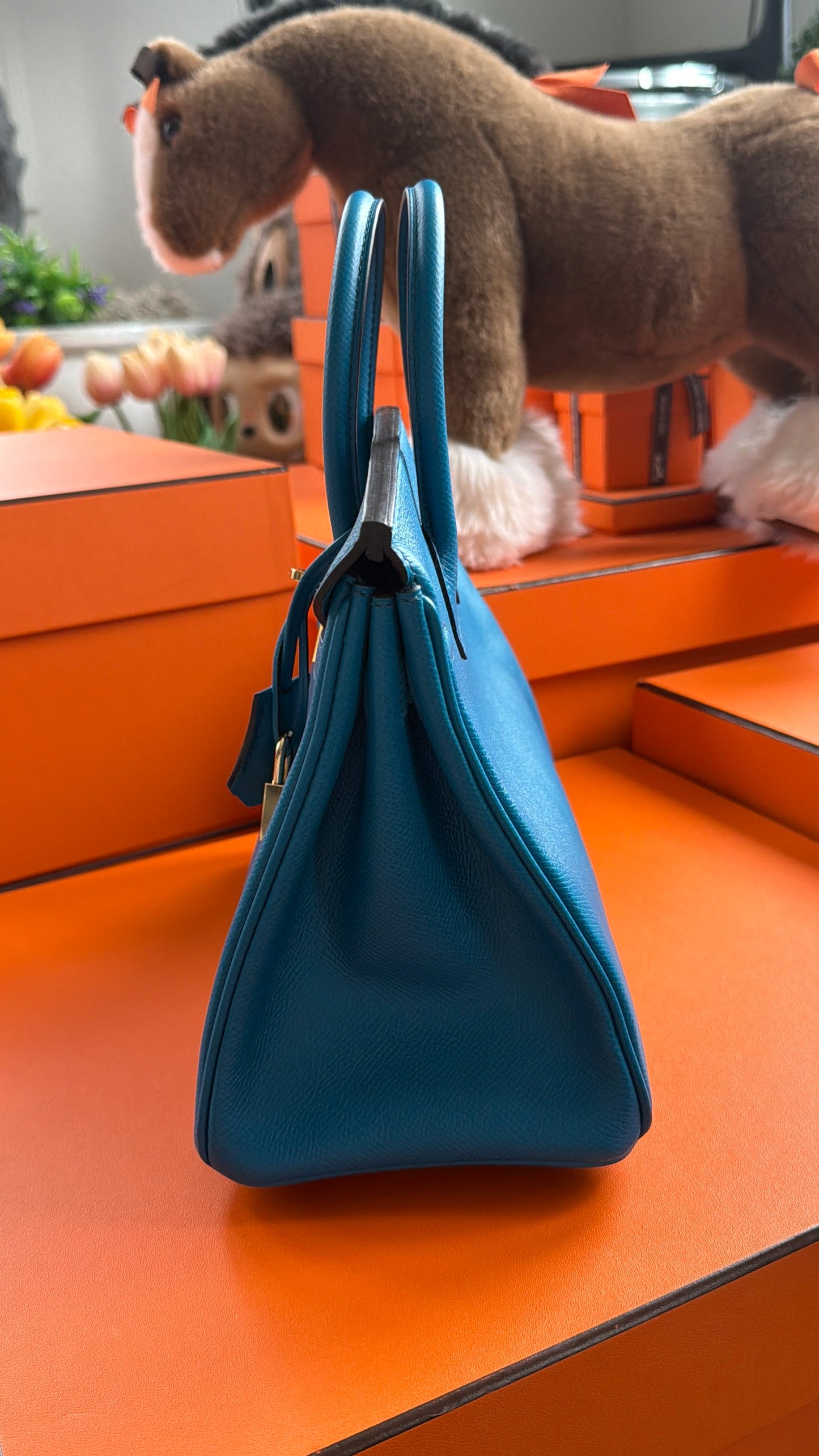 HERMES- BIRKIN 25 IZMIR EPSOM GOLD HARDWARE