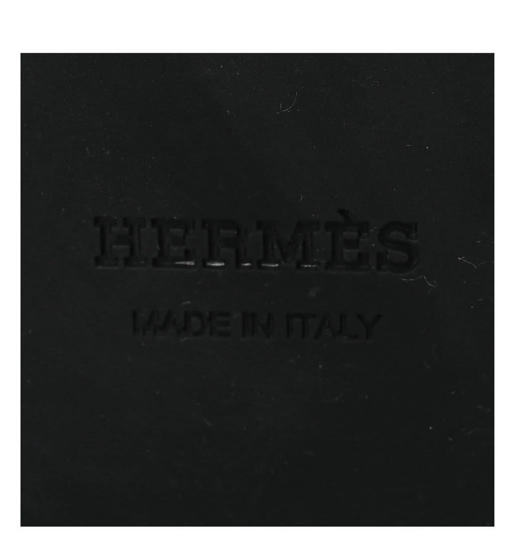 Hermes Glossed Calfskin Funk Ankle Boots 36 Black Shw