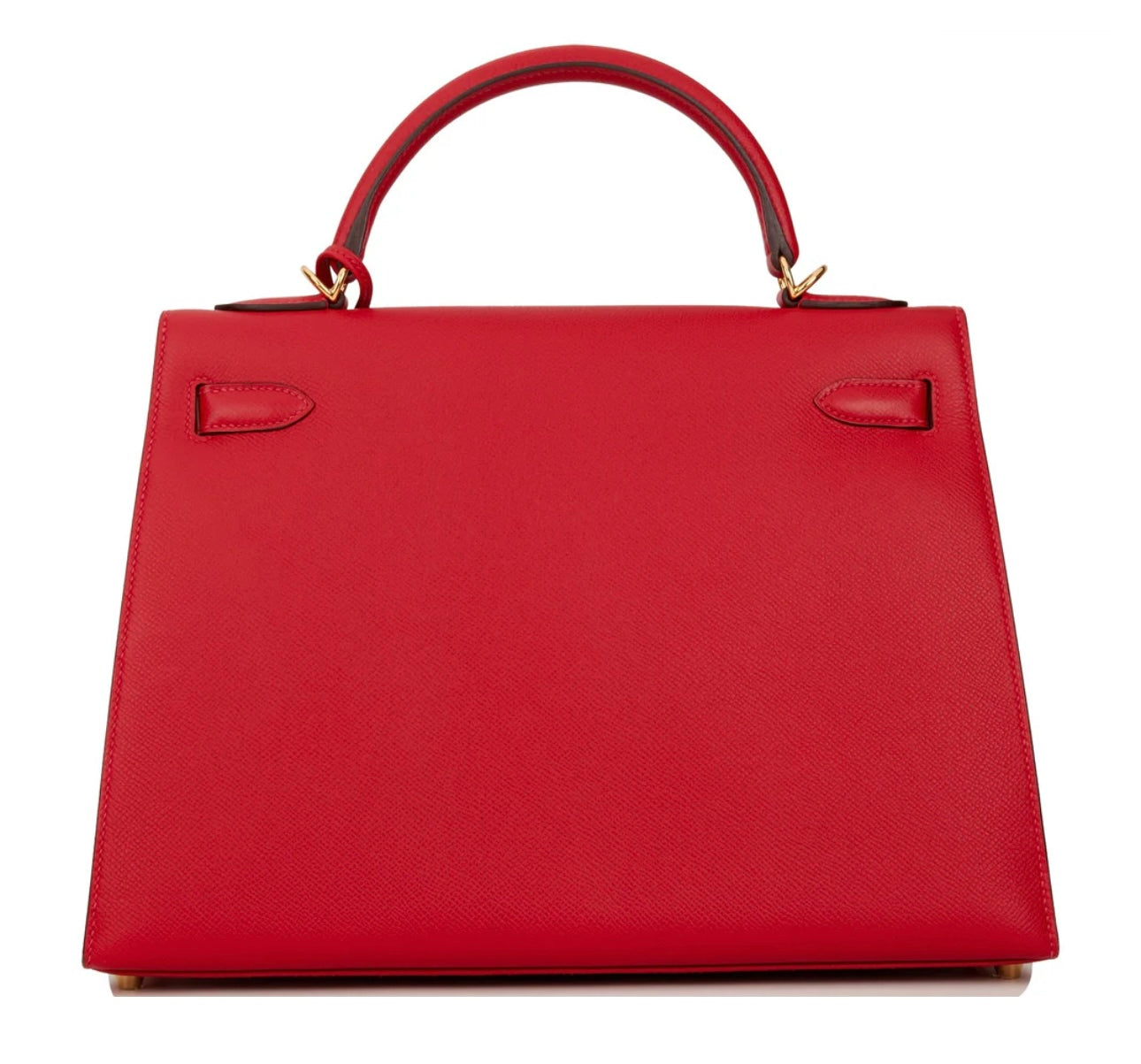Kelly Sellier 32 Rouge Casaque Epsom Gold Hardware