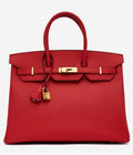 Birkin 35 Rouge Garance Epsom Gold Hardware
