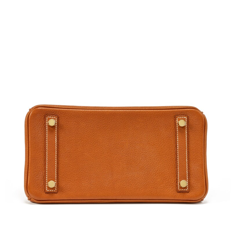 Hermes- Fauve Barenia Faubourg Birkin 25 Gold Hardware