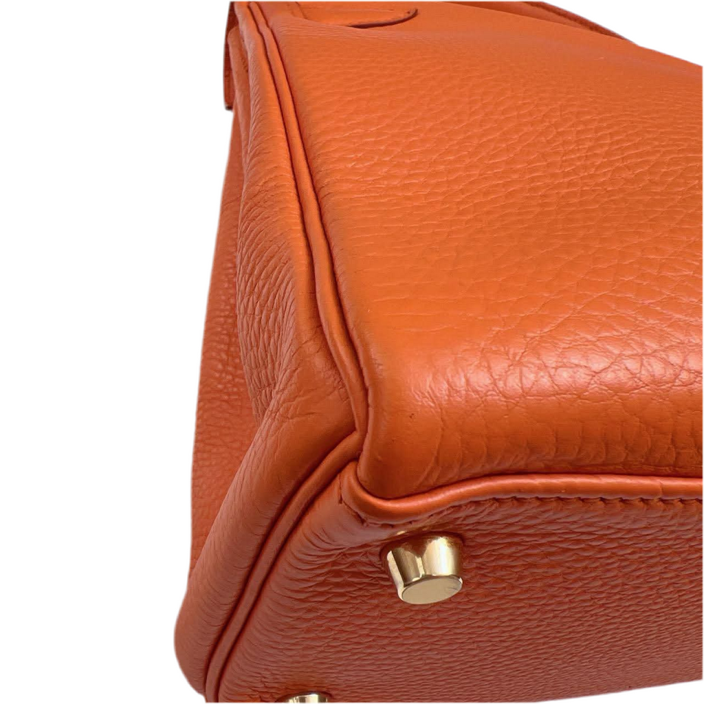 Kelly Retourne 28 Orange Togo Gold Hardware