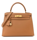 Kelly Sellier 28 Gold Epsom Gold Hardware