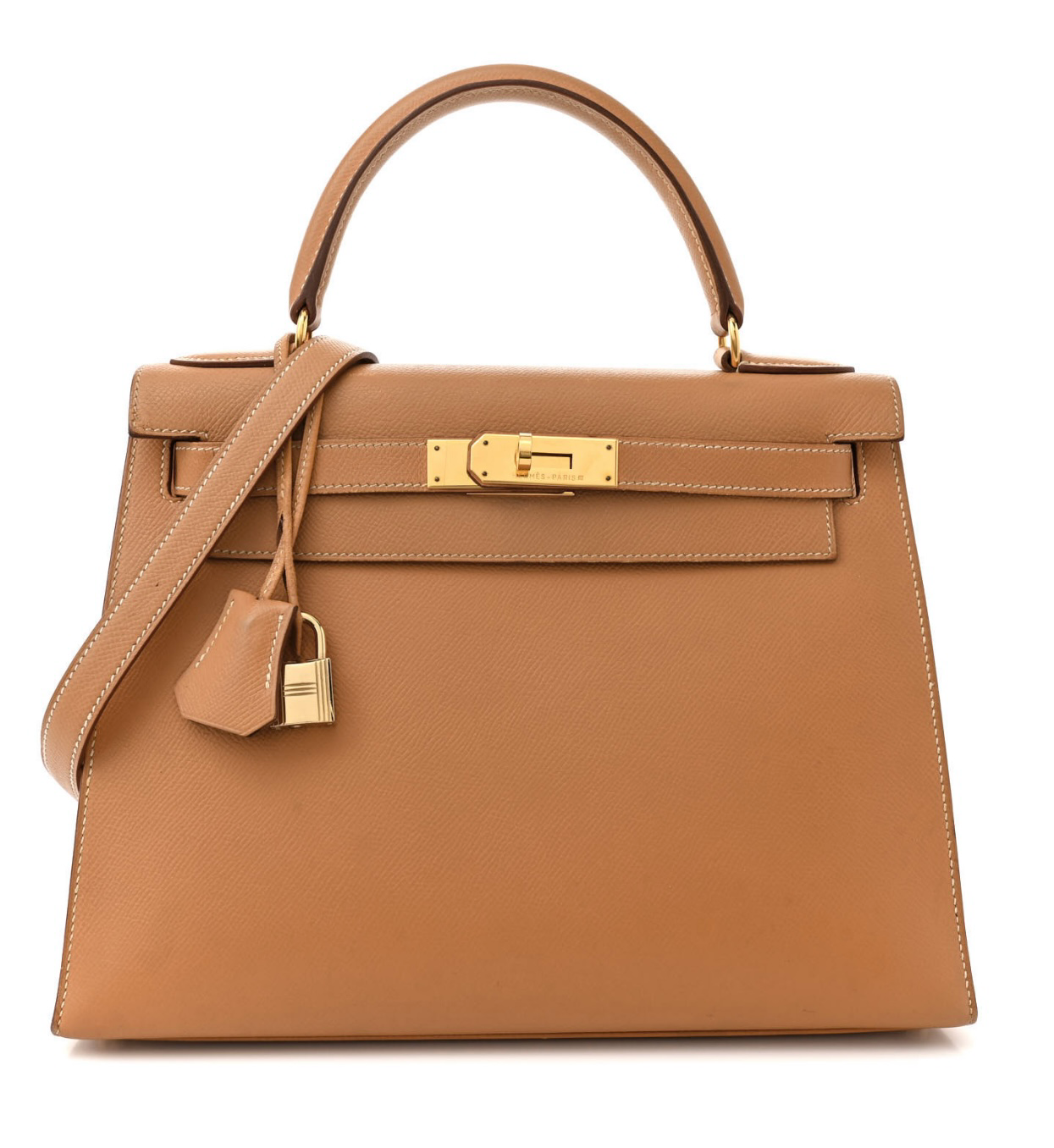 Kelly Sellier 28 Gold Epsom Gold Hardware
