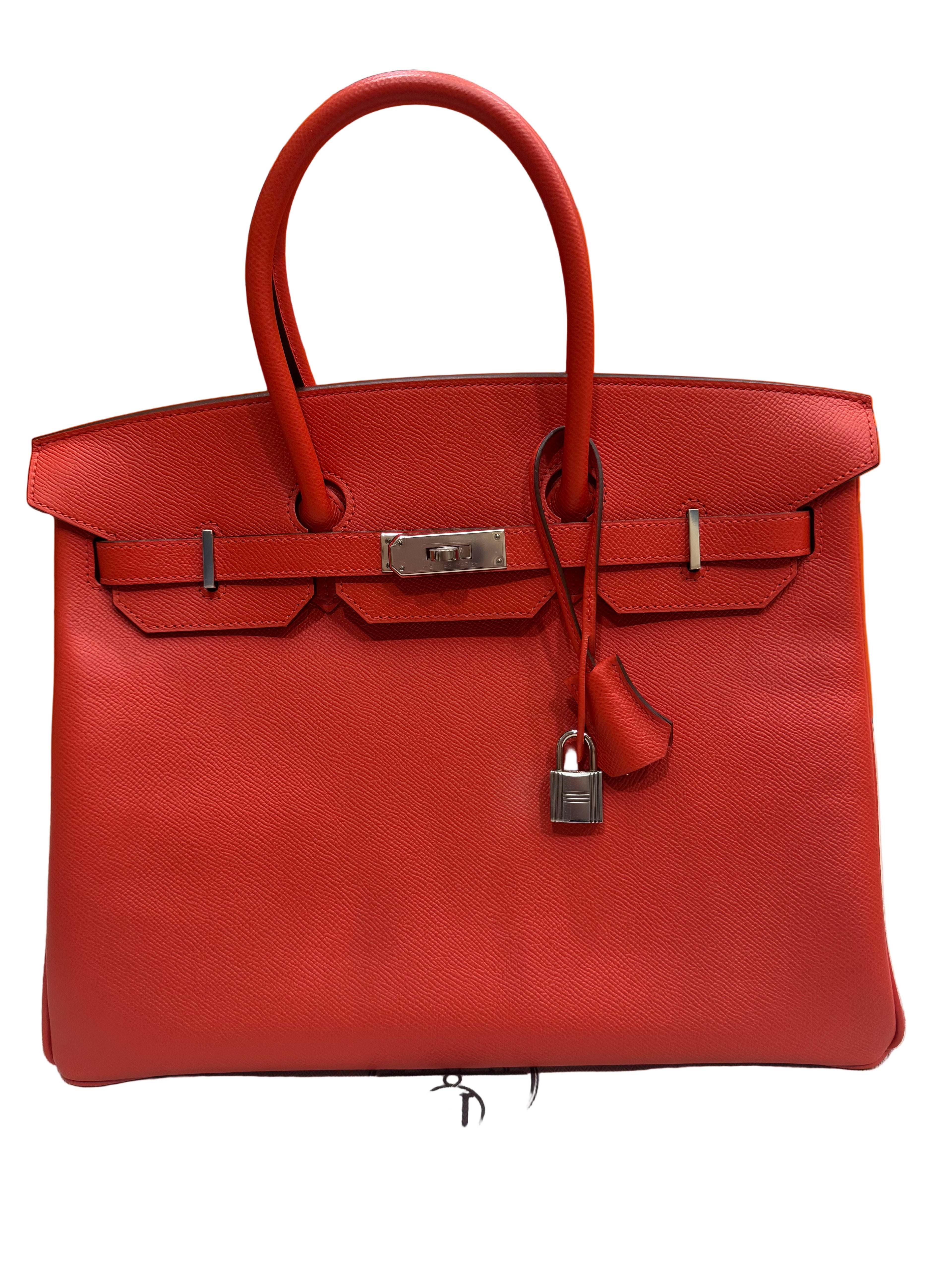 Hermes Birkin 35 Capucine Epsom Palladium Hardware