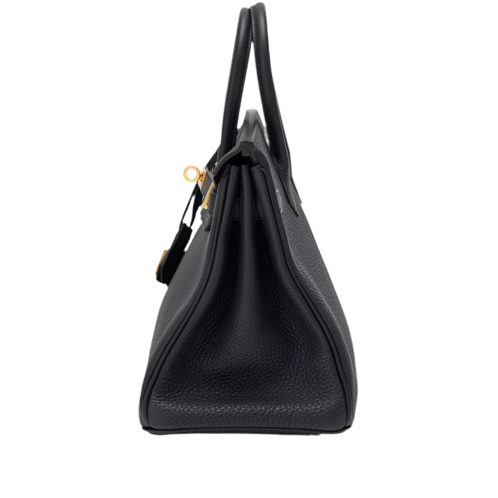 Hermes Birkin 25 Black Togo Gold Hardware