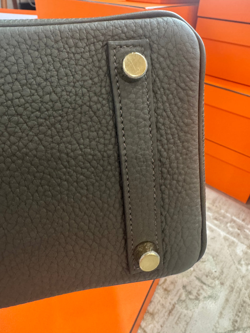 Hermes Birkin 25 Eucalyptus Togo With Gold Hardware