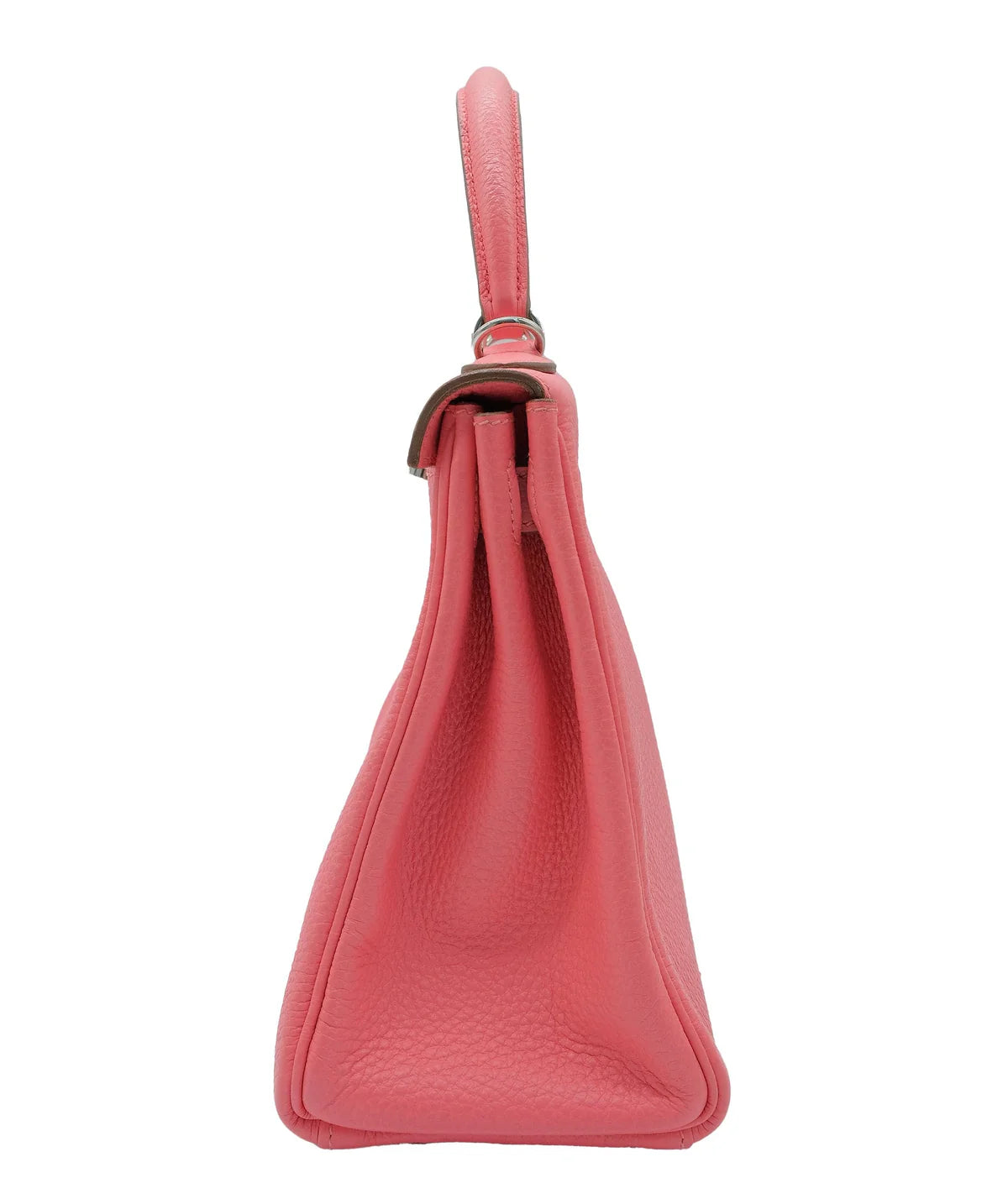 HERMES - KELLY 28 ROSE LIPSTICK TOGO LEATHER RETOURNE PHW