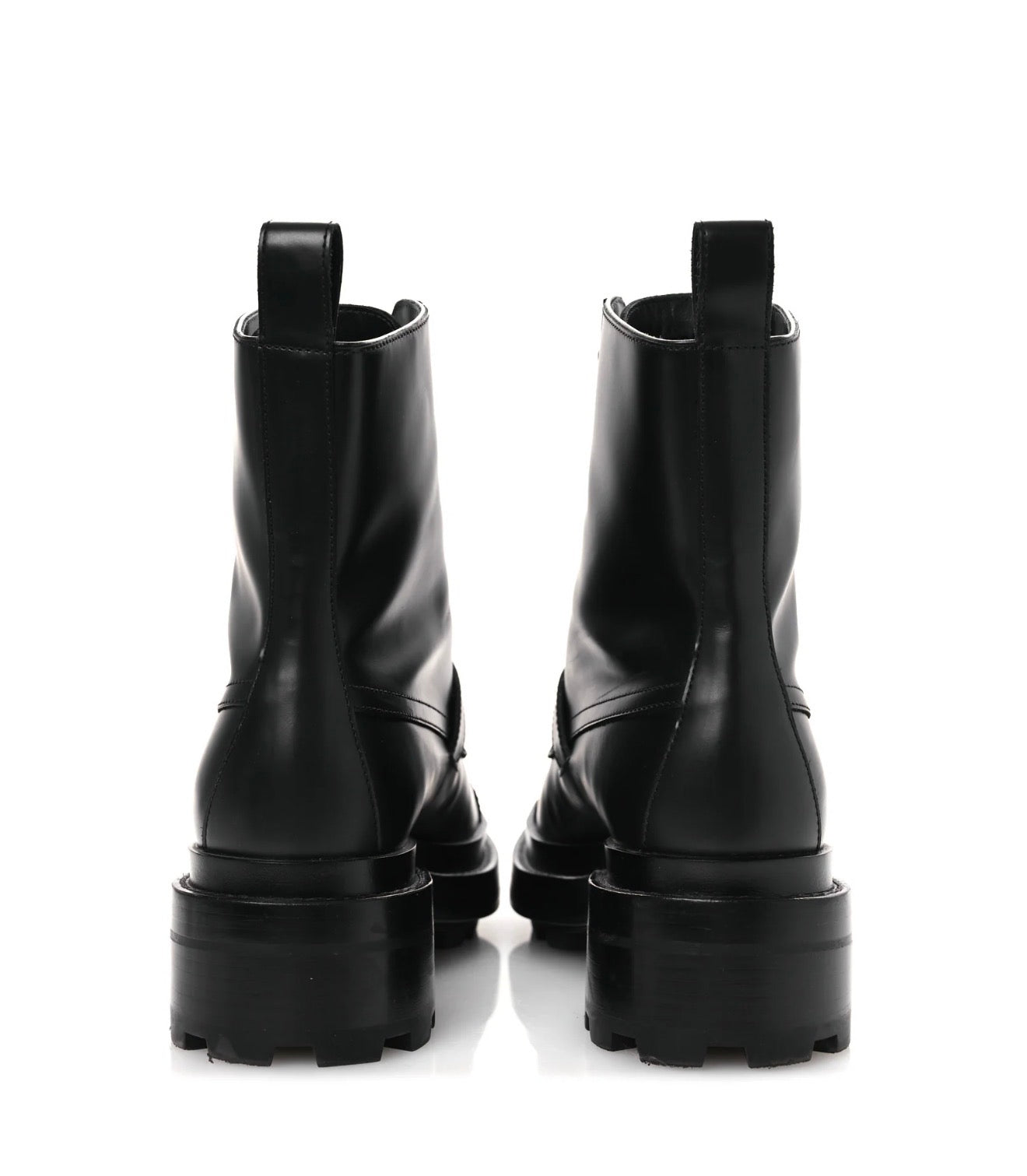 Hermes Glossed Calfskin Funk Ankle Boots 36 Black Shw
