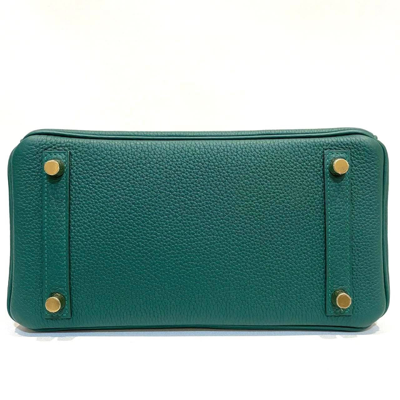 HERMES - BIRKIN 25 MALACHITE TOGO GOLD HARDWARE