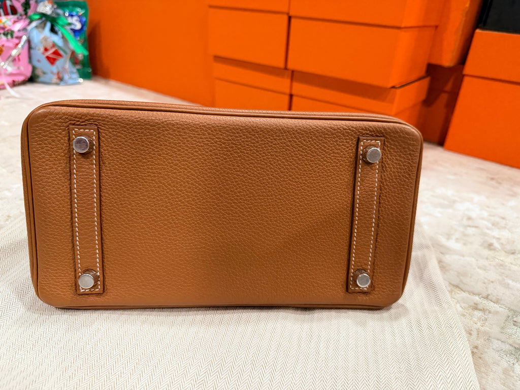 Birkin 25 Gold Togo With Palladium Hardware