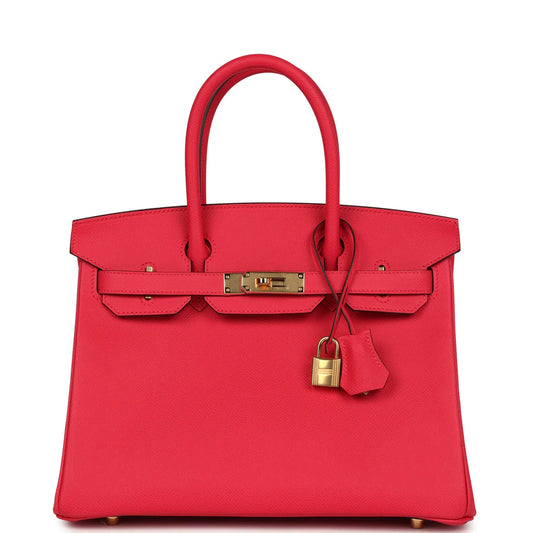 HERMES- BIRKIN 30 ROSE EXTREME EPSOM GHW