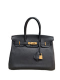 Birkin 30 Noir Togo Gold Hardware