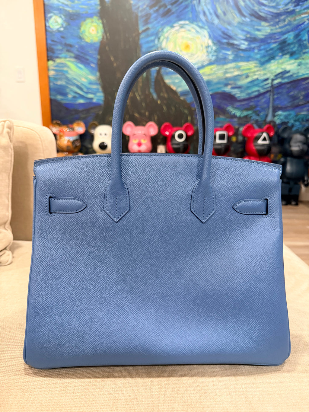 Birkin 30 Blue Paradise Epsom With Gold Hardware