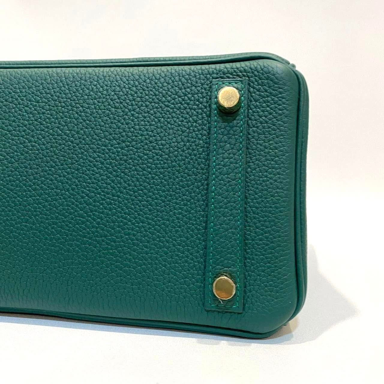 HERMES - BIRKIN 25 MALACHITE TOGO GOLD HARDWARE