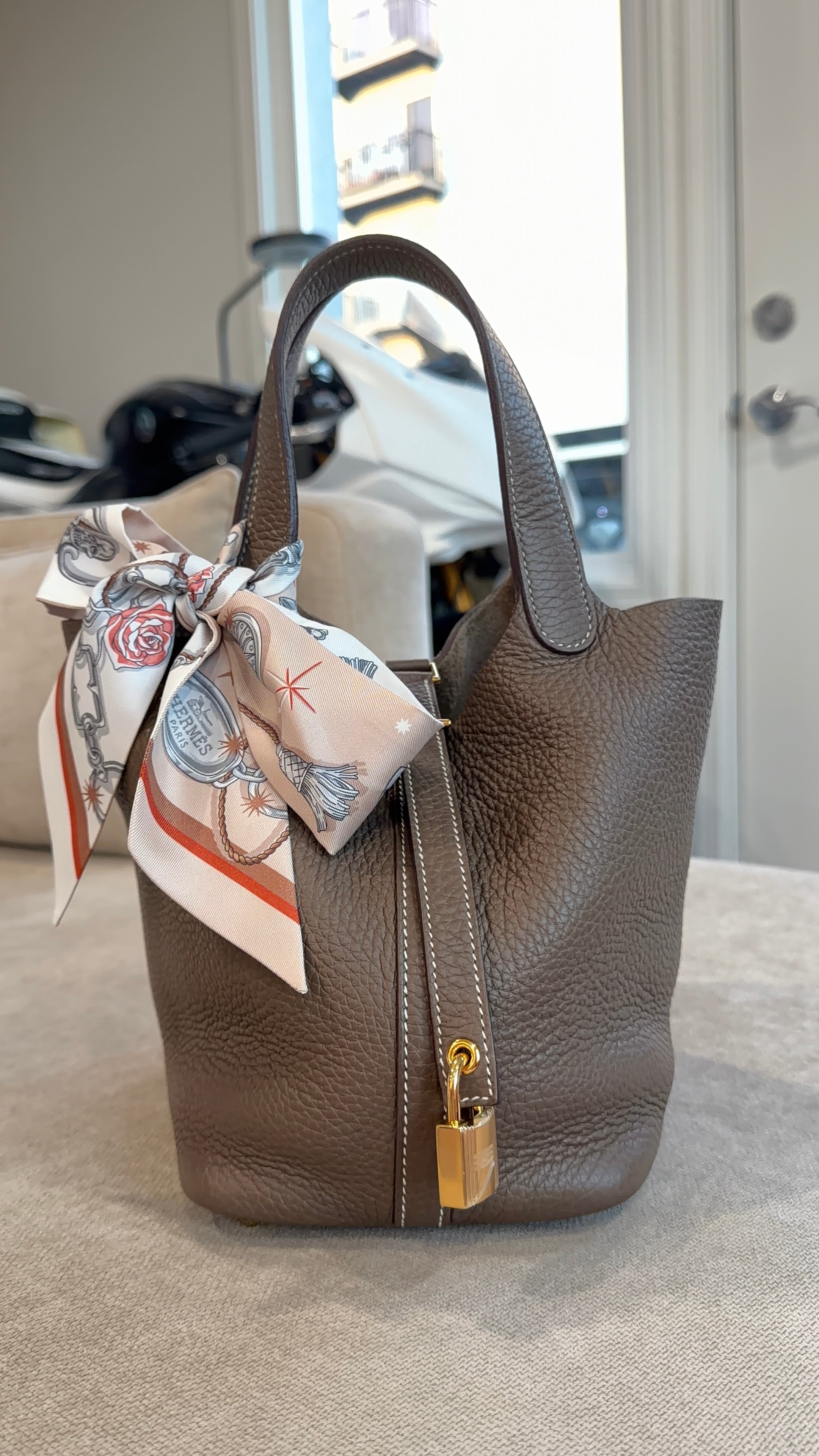 Picotin 18 Etoupe Clemence Gold Hardware