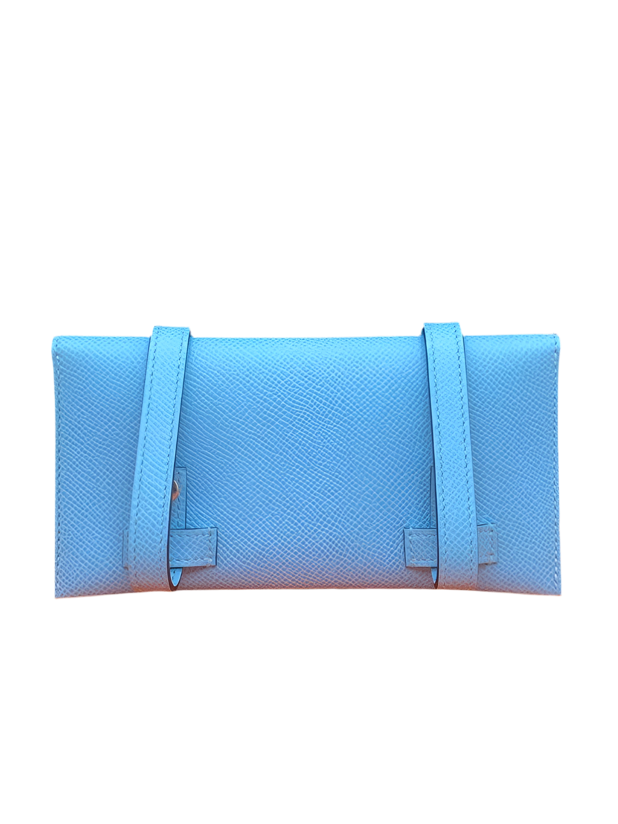 Hermès Picto Kelly Doll Quelle Idole Chai/ Mauve Sylvester/ Bleu Celeste And Terre Battue Epsom Palladium Hardware