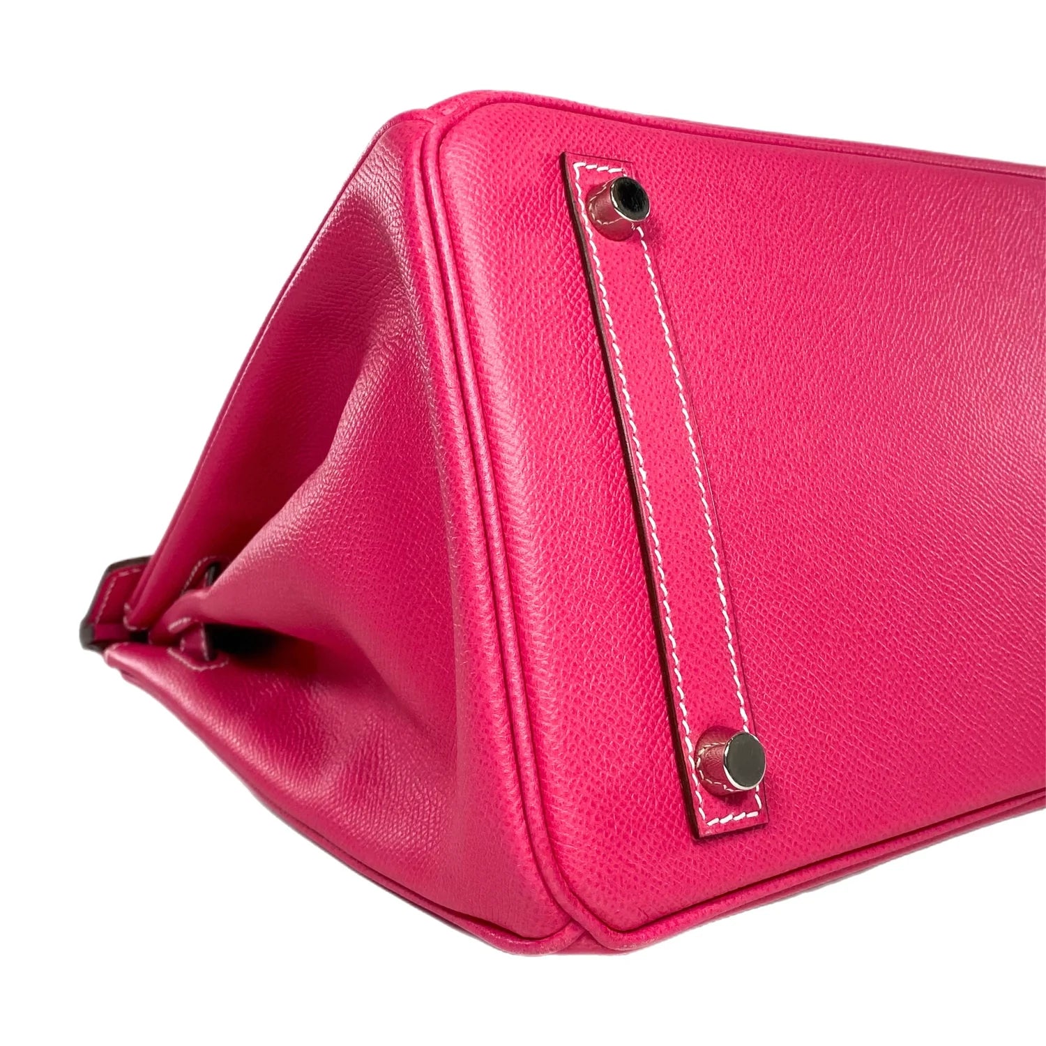 Birkin 30 Rose Tyrien Epsom Palladium Hardware